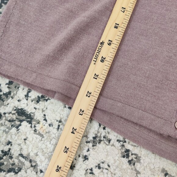 Jones New York Essentials Women's Cardigan Size M / L Mauve Taupe Casual Office - Picture 7 of 7